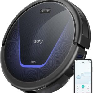 eufy G50 Robot Vacuum Cleaner with 4,000 Pa Strong Suction, Pro-Detangle Comb, Roller Brush, Automatic Charging, Quiet, Work with Alexa, BoostIQ, Ideal for Pet Hair, Hard Floors, Carpet