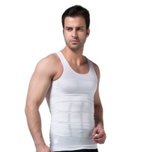 SLIMBELLE Men's Body Shaper Vest Slimming Vest Elastic Shapewear Compression Shirt for Men Slim Tummy Control Waist Trainer Shaper Tank Top